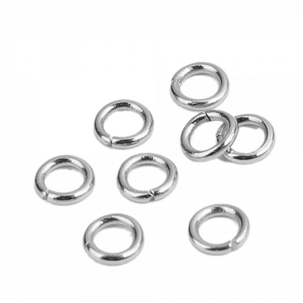 10 Anneaux de jonction ouvert 04 mm Inoxydable N&deg;01-03