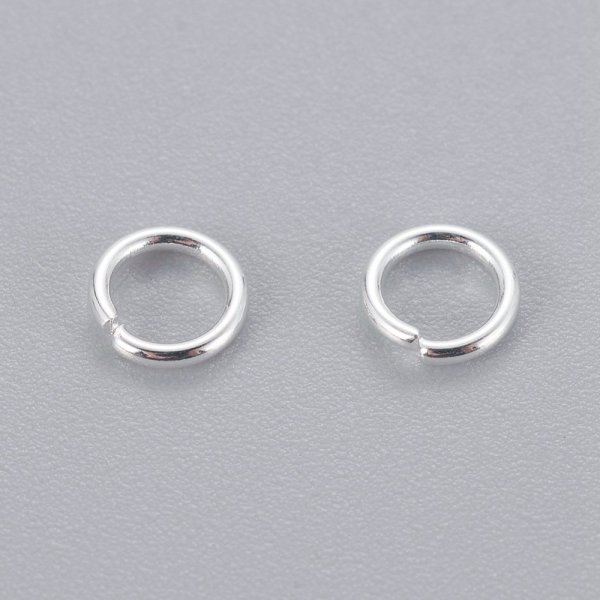 10 Anneaux de jonction ouvert 05 mm Inoxydable Argent Clair