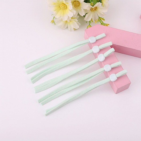 10 Mintgr&oslash;nne elastiske b&aring;nd med justerbar sp&aelig;nde til maske...