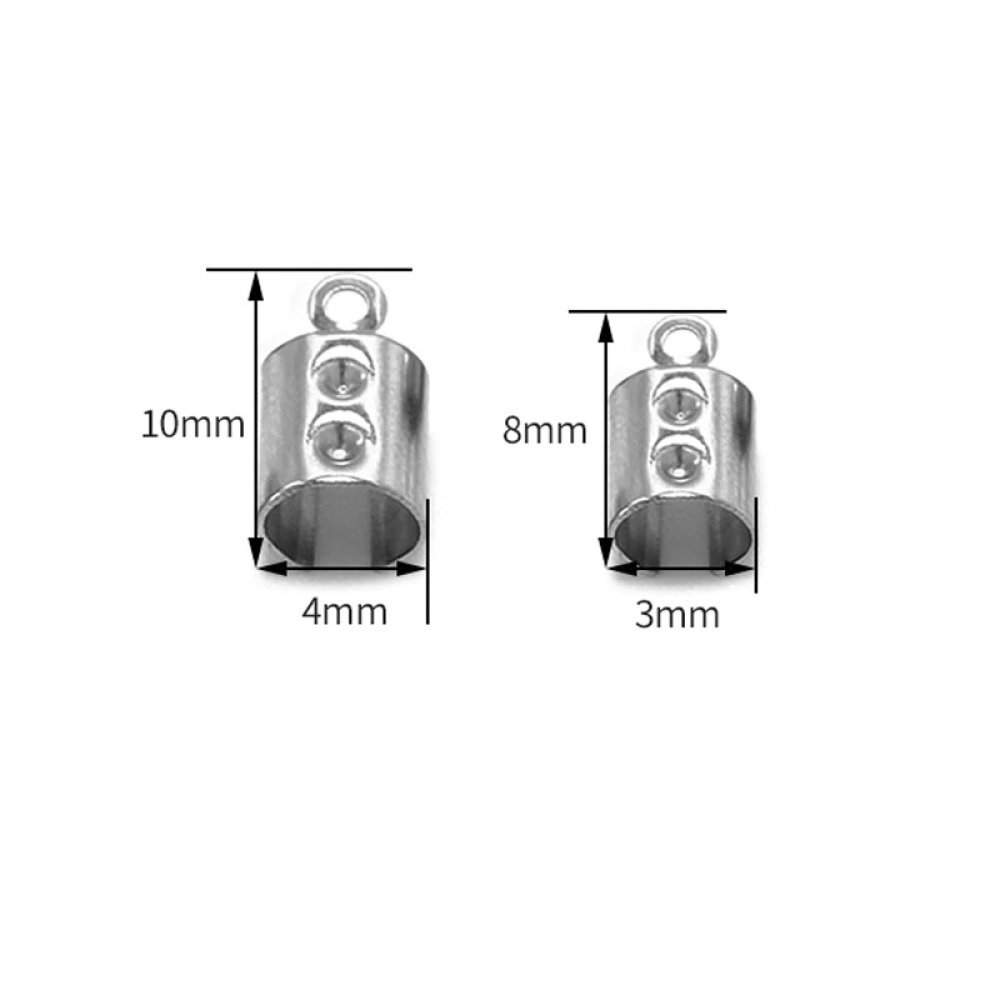 10 spidser i rustfrit stål til knusning, klemning, bøjning og limning 2mm x 8mm