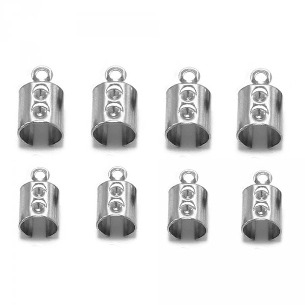 10 spidser i rustfrit st&aring;l til knusning, klemning, b&oslash;jning og limning 4mm x 10mm