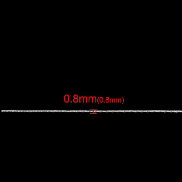 10 meter s&oslash;lvmetalk&aelig;de til fremstilling af halsk&aelig;der, armb&aring;nd og DIY halsk&aelig;der
