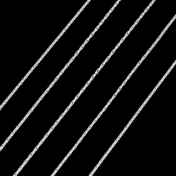 10 meter s&oslash;lvmetalk&aelig;de til fremstilling af halsk&aelig;der, armb&aring;nd og DIY halsk&aelig;der