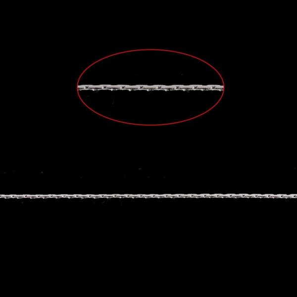 10 meter s&oslash;lvmetalk&aelig;de til fremstilling af halsk&aelig;der, armb&aring;nd og DIY halsk&aelig;der