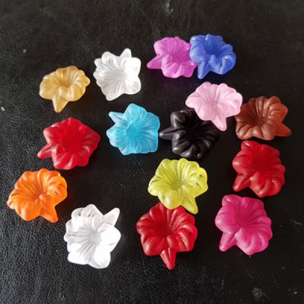 15 assorterede orkid&eacute;blomster