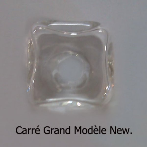 1 Boule en verre Carr&eacute; 25 mm 02 &agrave; remplir