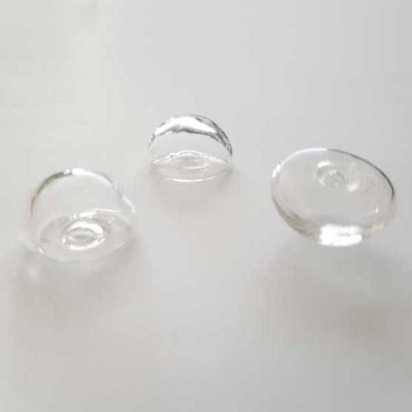 1 Boule en verre Demi Boule 17 mm &agrave; remplir