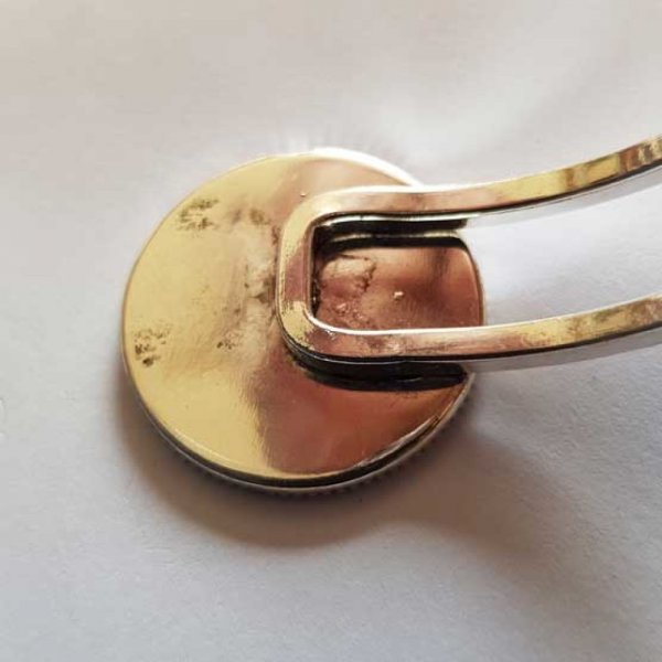 1 Bracelet support cabochon + 1 cabochon verre 25mm N&deg;02