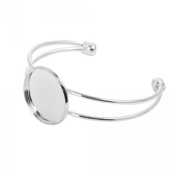 1 Cabochon st&oslash;tte armb&aring;nd + 1 glas cabochon 25 mm N&deg;01