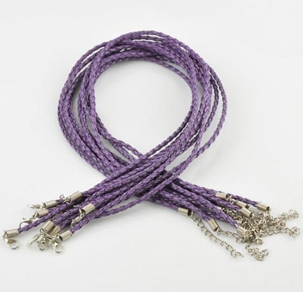 1 flettet snor N&deg;07 - Kraveholder 3 mm i diameter