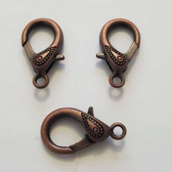 1 Fermoir Mousqueton 30 x 17 mm Fantaisie N&deg;01