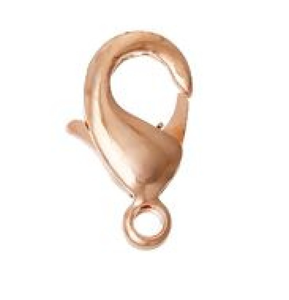 1 karabinlås 15 x 08 mm Guld Rosé