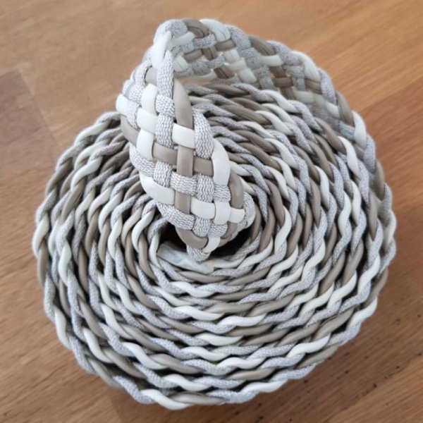 1 meter flettet l&aelig;der N&deg;01 30 mm