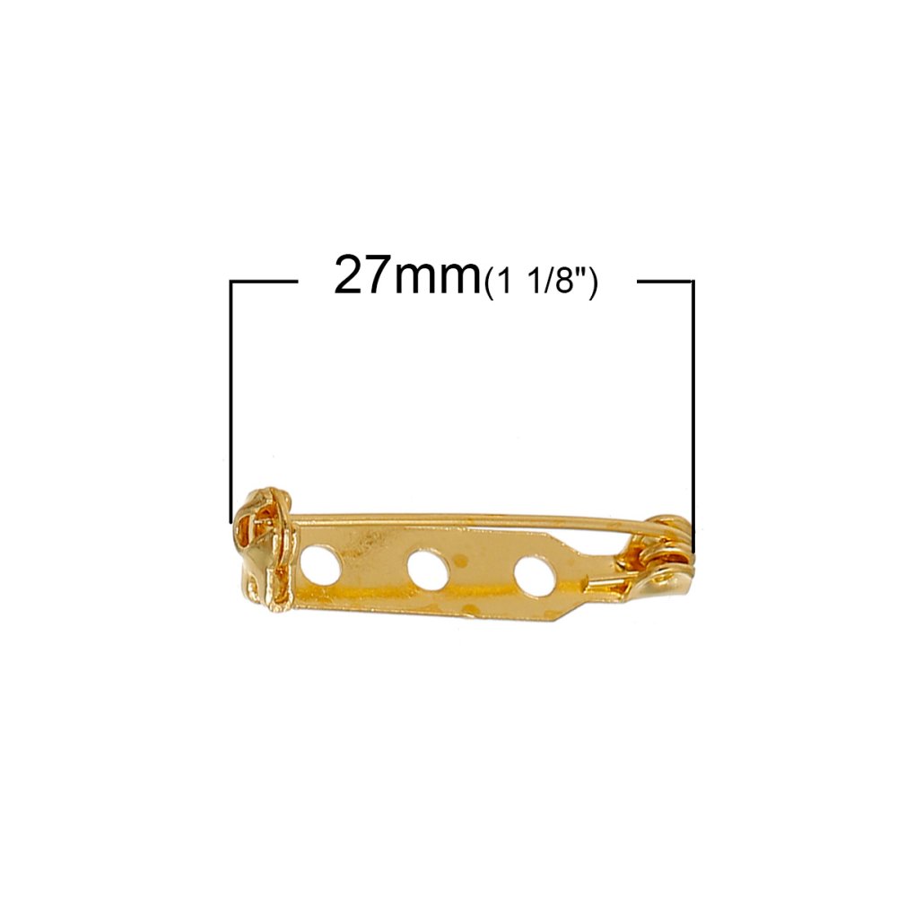 1 Spindelstøtte 27mm N°01 Guld