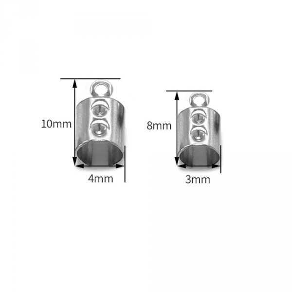 1 limspids i rustfrit st&aring;l 4mm x 10mm med knusning og b&oslash;jning
