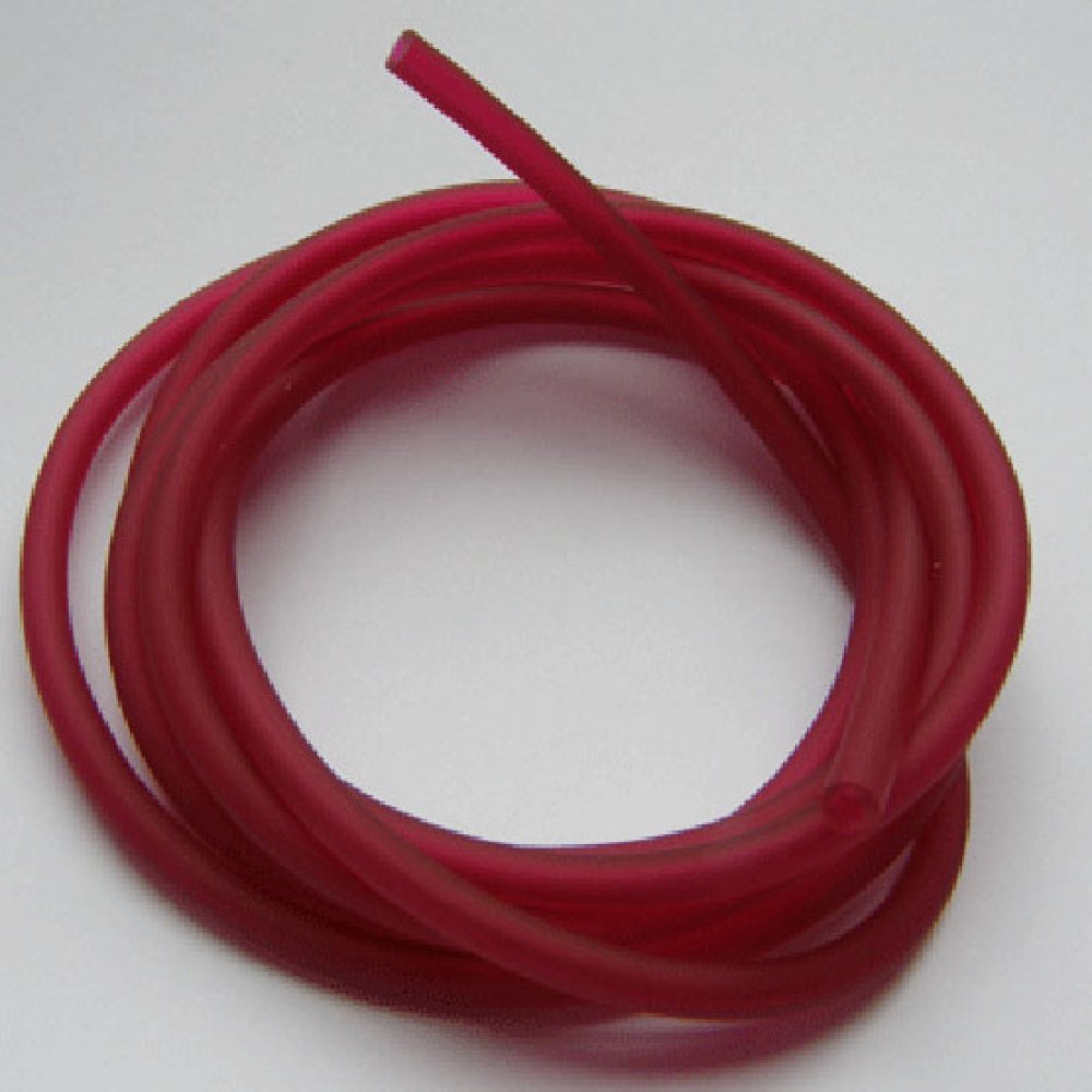 1 meter Pvc Hollow Cord 3 mm Fushia Dark