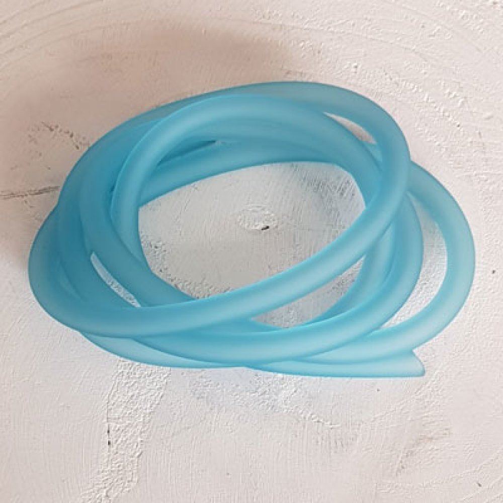 1 meter Pvc-hulsnor 6,5 mm Aquamarine 2