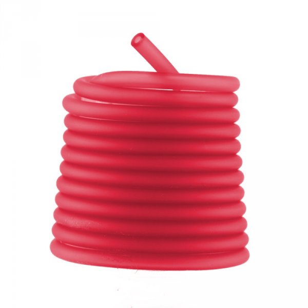 1 meter Pvc-hulsnor 6,5 mm lys r&oslash;d