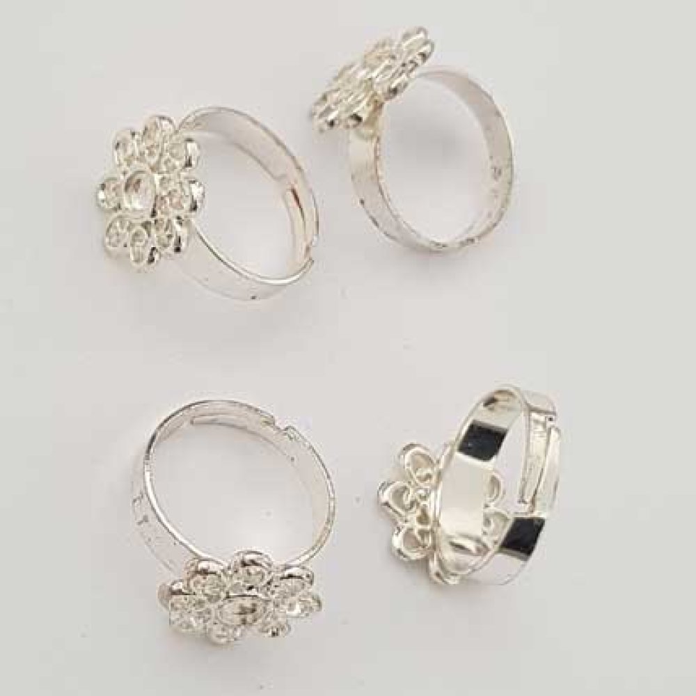 1 support bague fleur 4 mm N°01