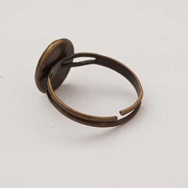 1 support bague r&eacute;glable de 10 mm Bronze N&deg;20