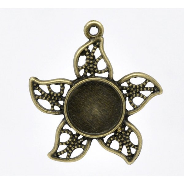 1 cabochonholder 12 mm N&deg;08 Bronze
