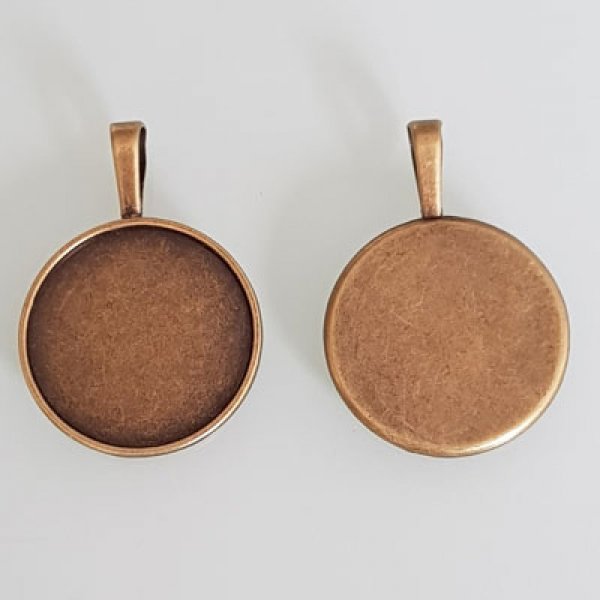 1 cabochonholder 25 mm N&deg;01 Bronze