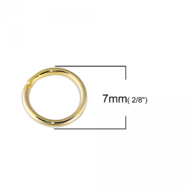 20 &aring;bne forbindelsesringe 07 mm guld