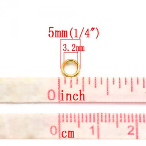 20 &aring;bne forbindelsesringe 05 mm guld