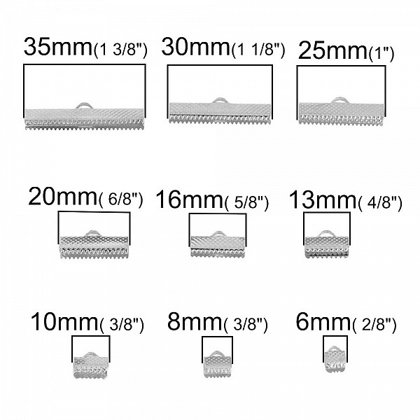 20 Fermoirs griffe 16 x 8 mm Argent