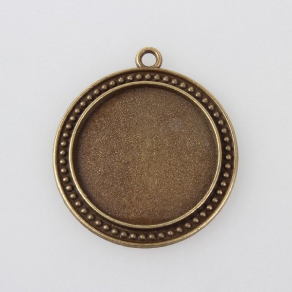 20 x 30mm bronze cabochon holdere, cabochon vedh&aelig;ng 88AB 