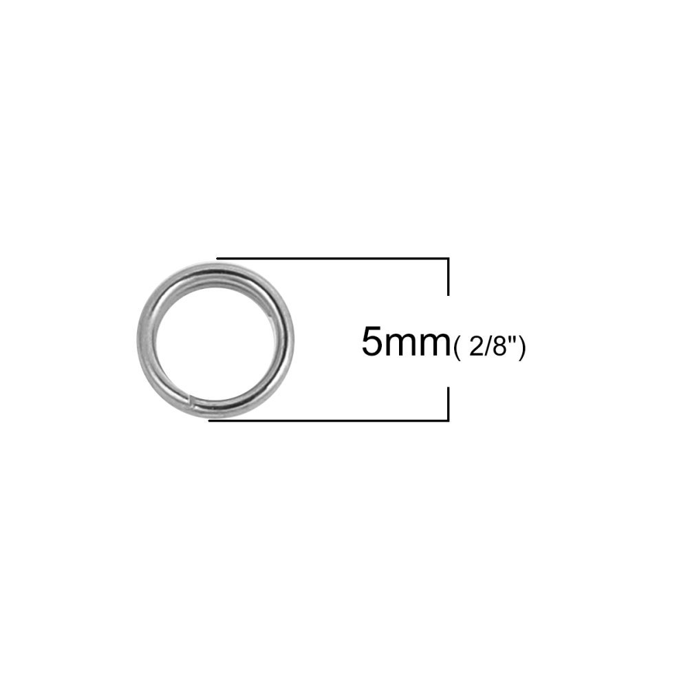 2 dobbelte forbindelsesringe 05 mm rustfrit stål