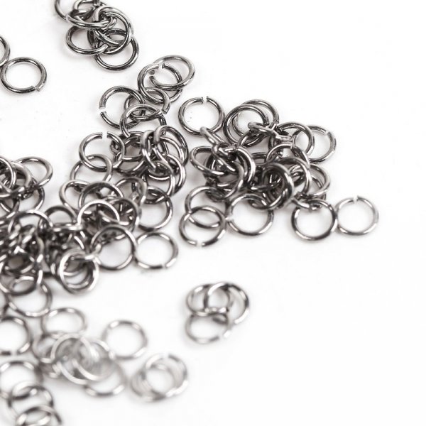 2 &aring;bne forbindelsesringe 04 mm Rustfrit st&aring;l nr. 01-02