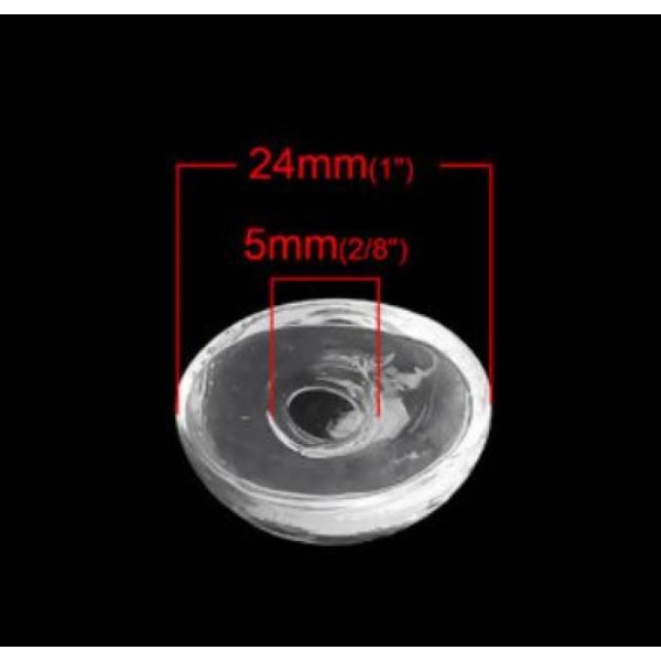 5 ovale glaskugler til at fylde