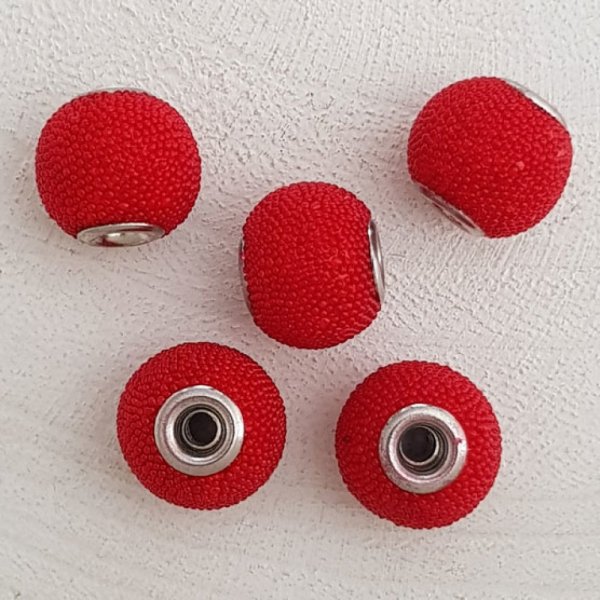 5 runde perler 14/12 mm N&deg;01