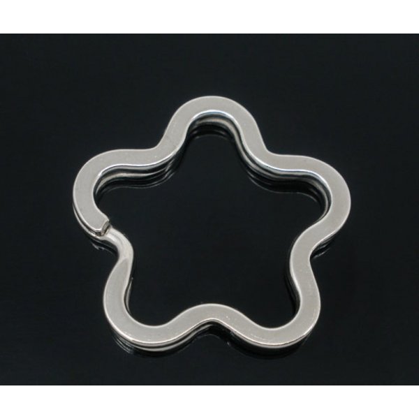 Blomsterformet n&oslash;glering 34 x 35 mm