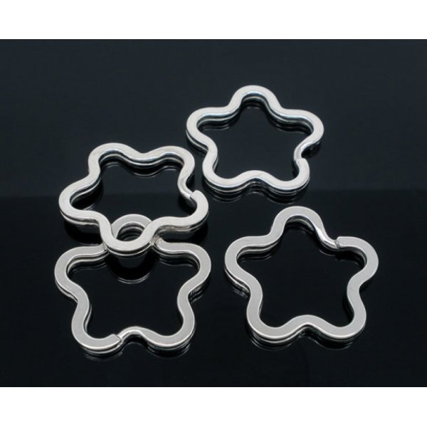 Blomsterformet n&oslash;glering 34 x 35 mm