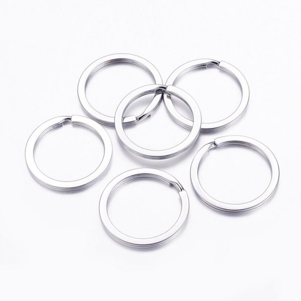 Anneau porte cl&eacute;s forme rond 30 mm