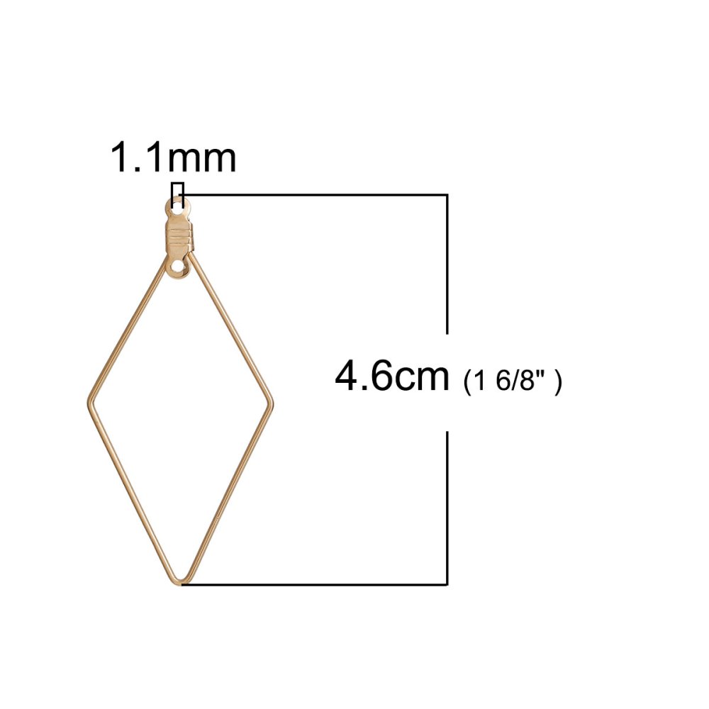 Diamond Primer guld øreringeholder N°01 x 10 stk.