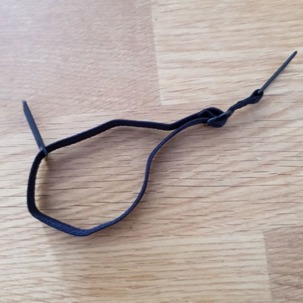 Elastisk strop 10 Justerbare maskeforl&aelig;ngelser &Oslash;rekrog Sort maskeforl&aelig;ngelse