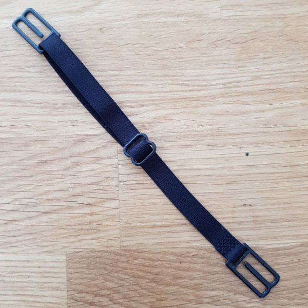 Elastisk strop 10 Justerbare maskeforl&aelig;ngelser &Oslash;rekrog Sort maskeforl&aelig;ngelse