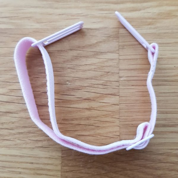 Elastisk rem Justerbar maskeforl&aelig;ngelse &Oslash;rekrog Hvid maskeforl&aelig;ngelse