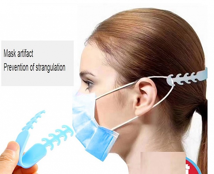 Elastisk strop Justerbar &oslash;rebeskytter, modstandsdygtig over for &oslash;resmerter Gul