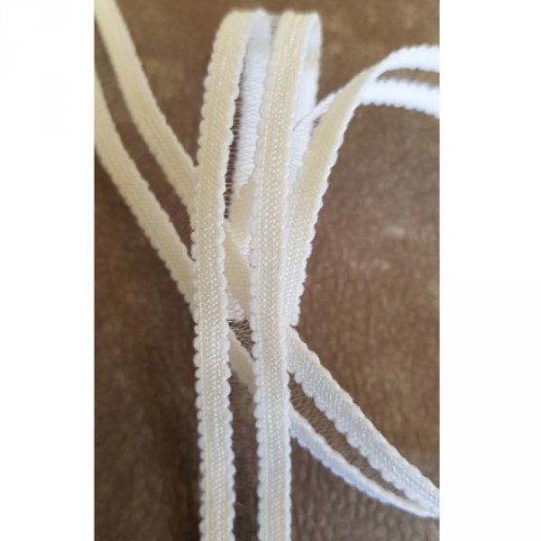 I meterm&aring;l Hvid elastik 15 mm 02