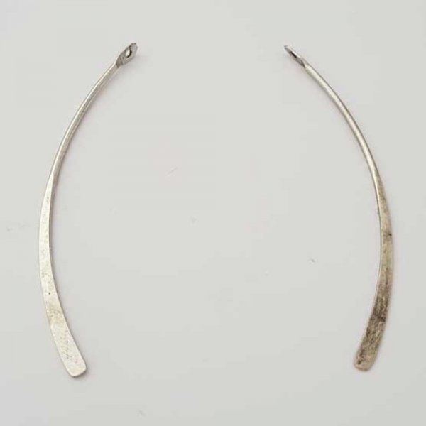 Bar buet metalstang s&oslash;lv 1 ring N&deg;01 s&oslash;lv