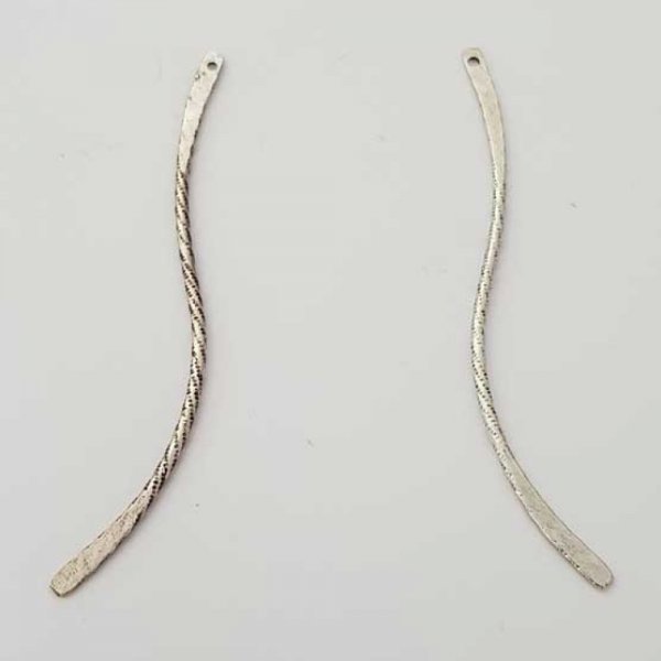 Bar buet metalstang s&oslash;lv 1 ring N&deg;02 s&oslash;lv