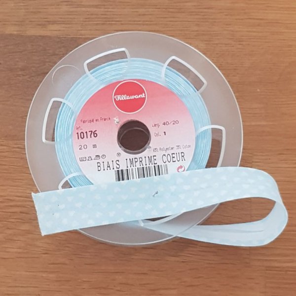 Sk&aelig;v Fancy hjerte alle tekstil 1 meter krave 01