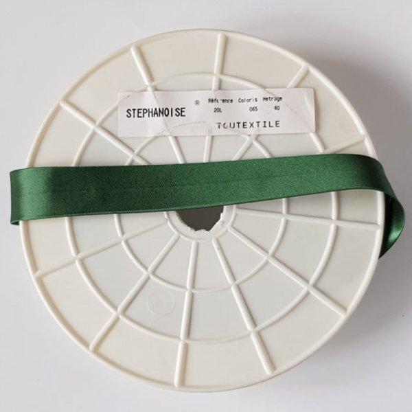 Bias almindelig satin 1 meter krave 65 m&oslash;rk brun