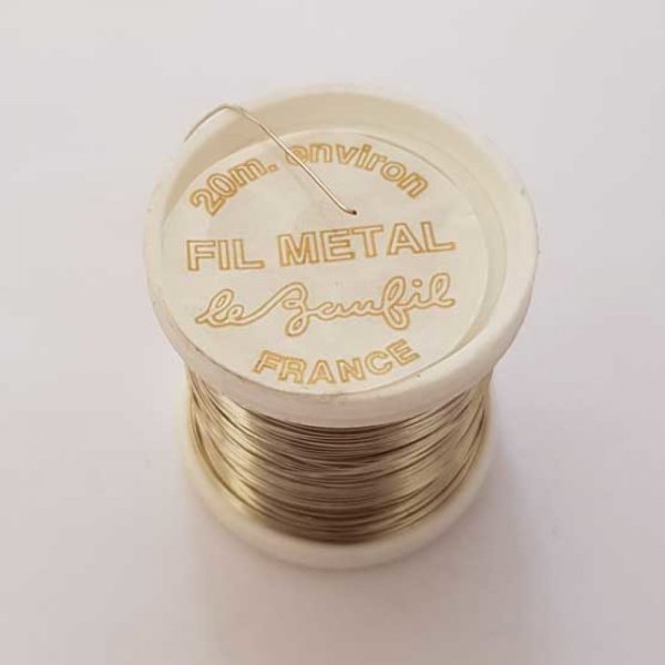 Bobine Fil M&eacute;tal 20 m&egrave;tres Diam 0.40 mm
