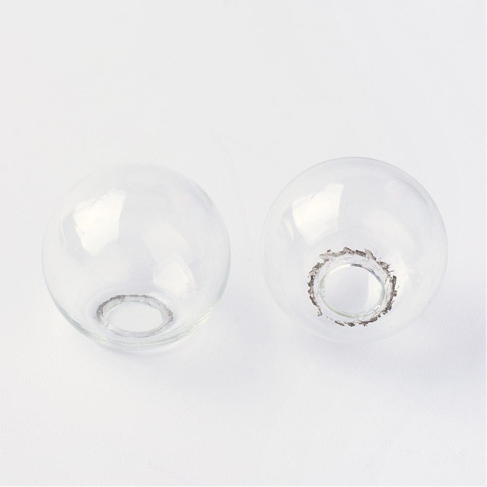 Glaskugler runde 10mm 50 stk. til påfyldning