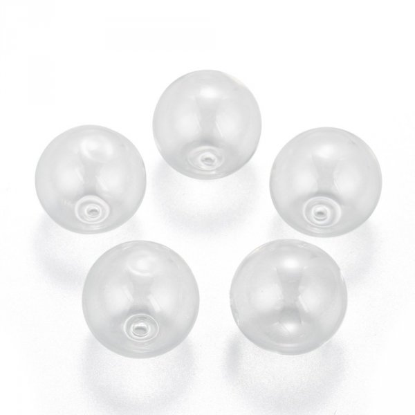 Boules en verre ronde de 28mm 10 pi&egrave;ces